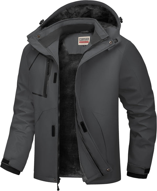 Men'S Waterproof Ski Jacket Warm Winter Snow Coat Mountain Windbreaker